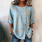 Charlotte Vasseur | Floral Embroidered Blouse For Women