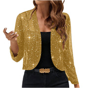Birdie Milgate | Sequin Shimmer Cropped Jacket For Women