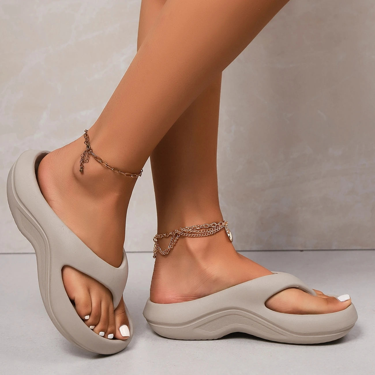Bianca Trentville | Platform Flip Flop Sandals For Women