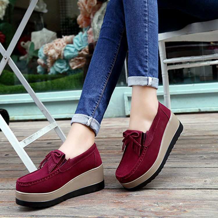 Beatrice Lombard | Tassel Bow Suede Loafers For Women