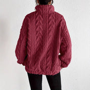 Adele Sorensen | Cable Knit Quarter-Zip Pullover For Women