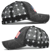 Beatrice Fontaine | Distressed American Flag Veterans Day Baseball Cap Unisex