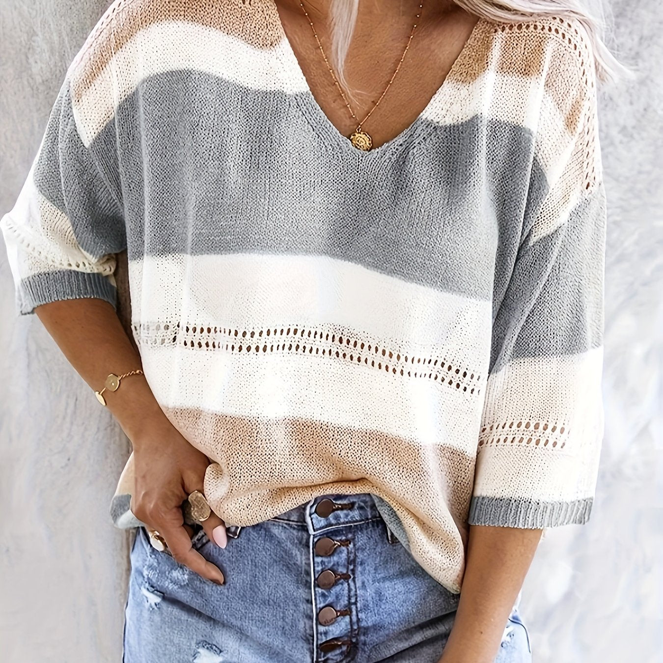 Anouk Deveraux | Relaxed V-Neck Sweater For Women