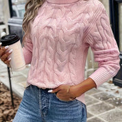 Éloise Vandermeer | Cozy Cable-Knit Turtleneck Sweater For Women