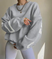 Colette Vasseur | Oversized Letter Print Sweater For Women