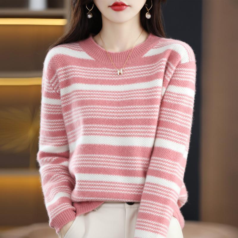 Liliane Cadeau | Striped Knit Sweater For Women