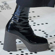 Lea Charbonneau | Chunky Platform Mid-Calf Boots For Women