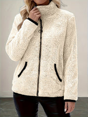 Nathalie Griswold | Plush Sherpa Zip-Up Jacket For Women