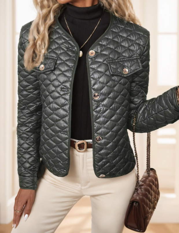 Marceline Hartwell | Diamond-Quilted Short Padded Coat For Women