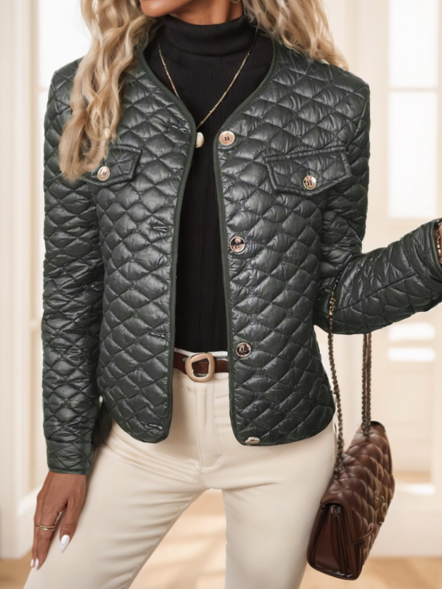 Marceline Hartwell | Diamond-Quilted Short Padded Coat For Women