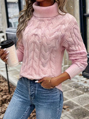 Éloise Vandermeer | Cozy Cable-Knit Turtleneck Sweater For Women