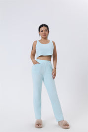 Brianna Vossmore | Fluffy 3-Piece Lounge Set For Women