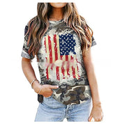 Jade Whitmore | American Flag Graphic T-Shirt For Women