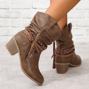 Juliette Beaumont | Tasseled Cowboy Boots For Women