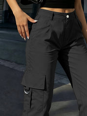 Sabine Hollande | High-Waisted Wide-Leg Cargo Pants For Women