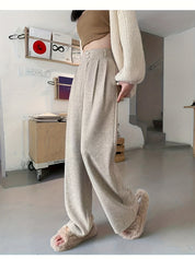 Simone Delatour | Wool-Blend Wide-Leg Trousers For Women