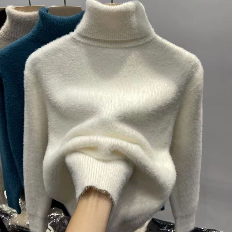 Sophie Landry | Fleece-Lined Turtleneck Sweater For Women