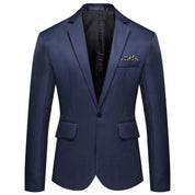 Finn Saxford | One-Button Blazer With Pocket Square For Men