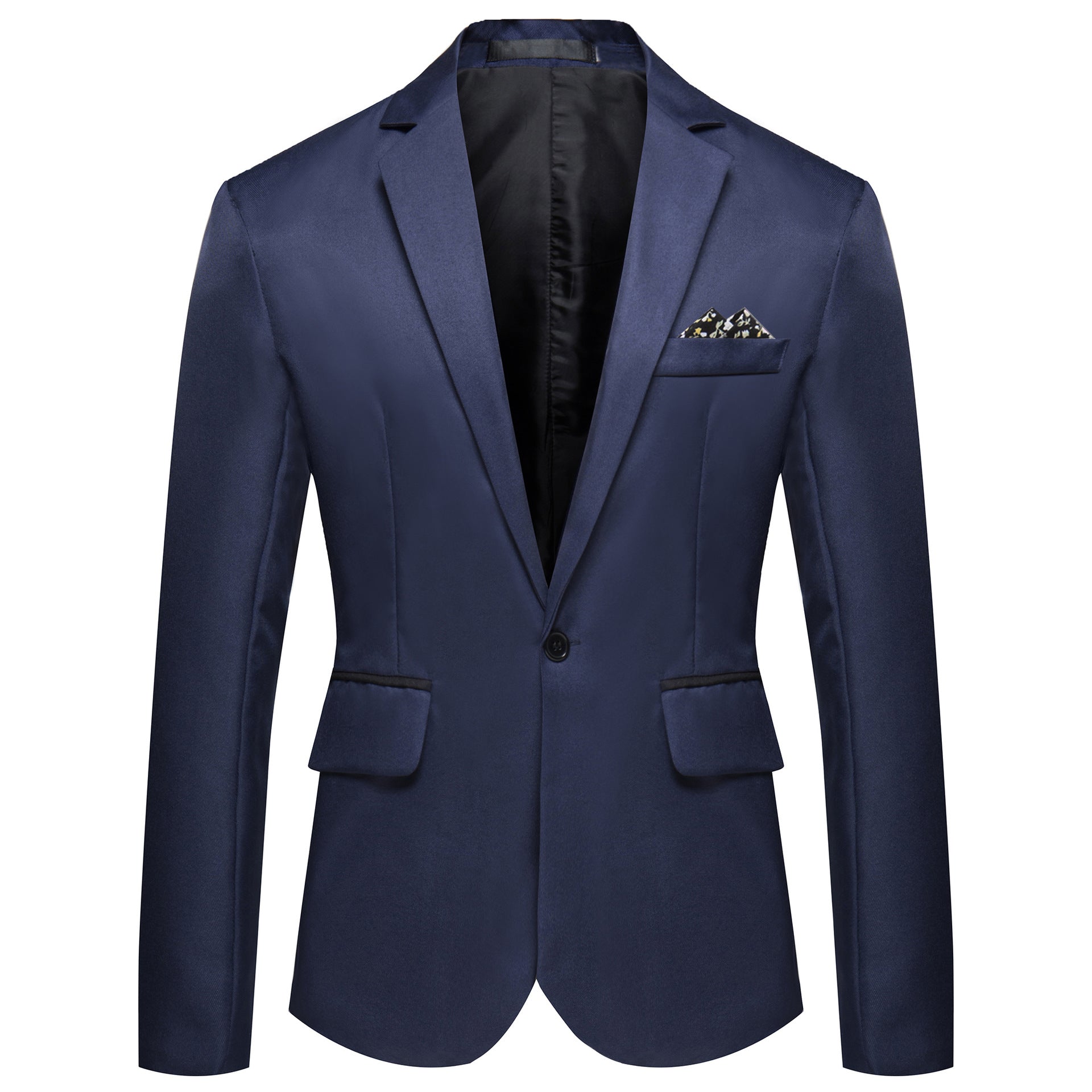 Finn Saxford | One-Button Blazer With Pocket Square For Men