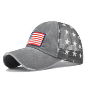 Beatrice Fontaine | Distressed American Flag Veterans Day Baseball Cap Unisex