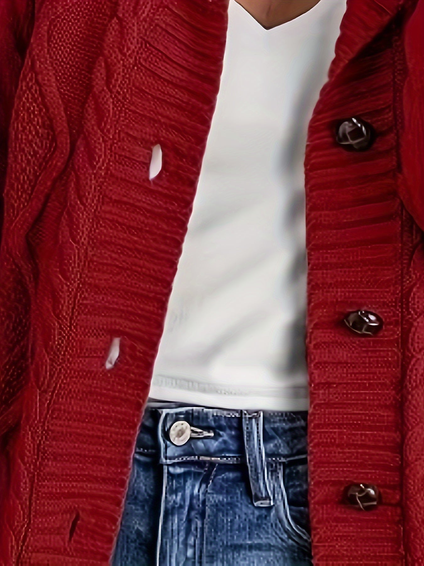 Rosalind Kingsley | Cozy Hooded Button Sweater For Women