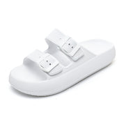 Simone Vercelli | Double Buckle Platform Slide Sandals For Women