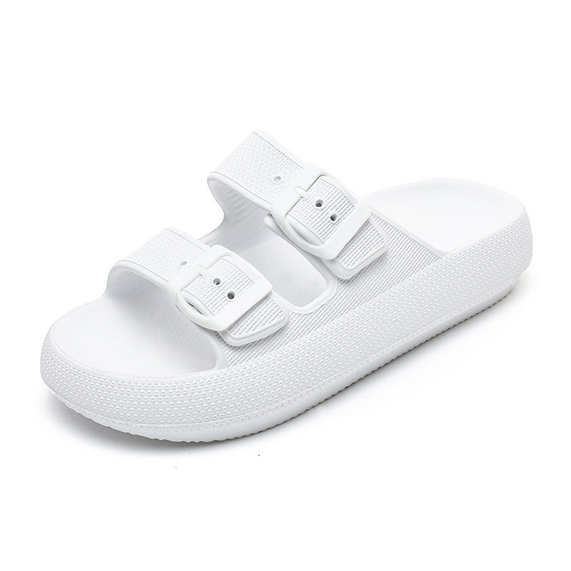 Simone Vercelli | Double Buckle Platform Slide Sandals For Women