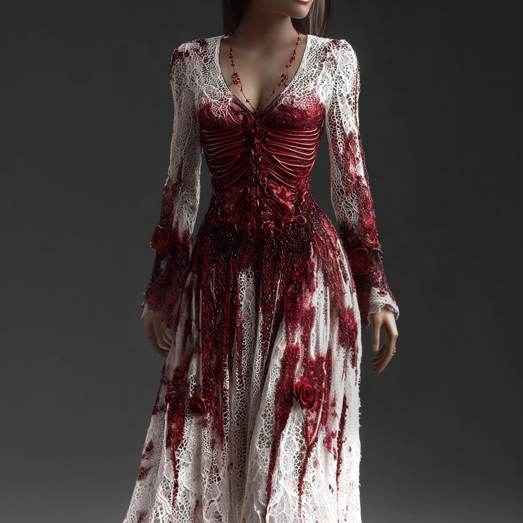 Bone Bride | Skeleton Halloween Dress For Women