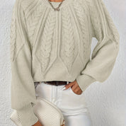 Fabienne Cortland | Cable-Knit Round-Neck Sweater For Women