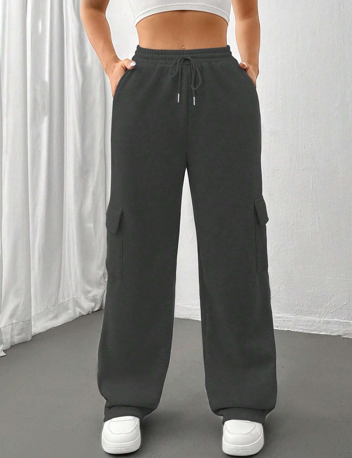 Pauline Rochefort | Cargo Wide Leg Sweatpants For Women