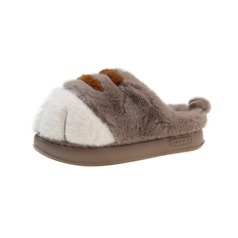 Nico Bellamy | Cozy Cat Paw Plush Slippers For Unisex