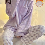 Simone Beaulieu | Plush Fleece Two-Piece Lounge Set For Women