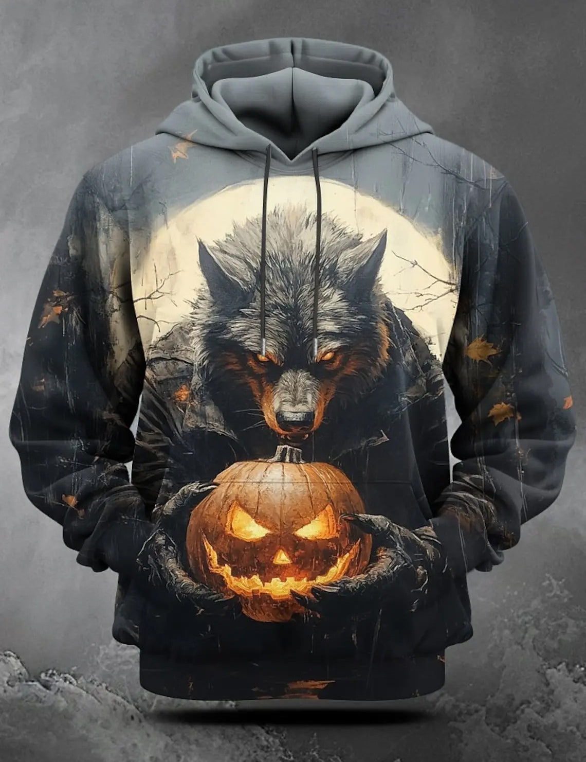 Pumpkin Patch | Glowing Pumpkin Halloween Hoodie For Men