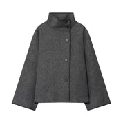 Celine Rambert | Turtleneck Oversized Coat For Women