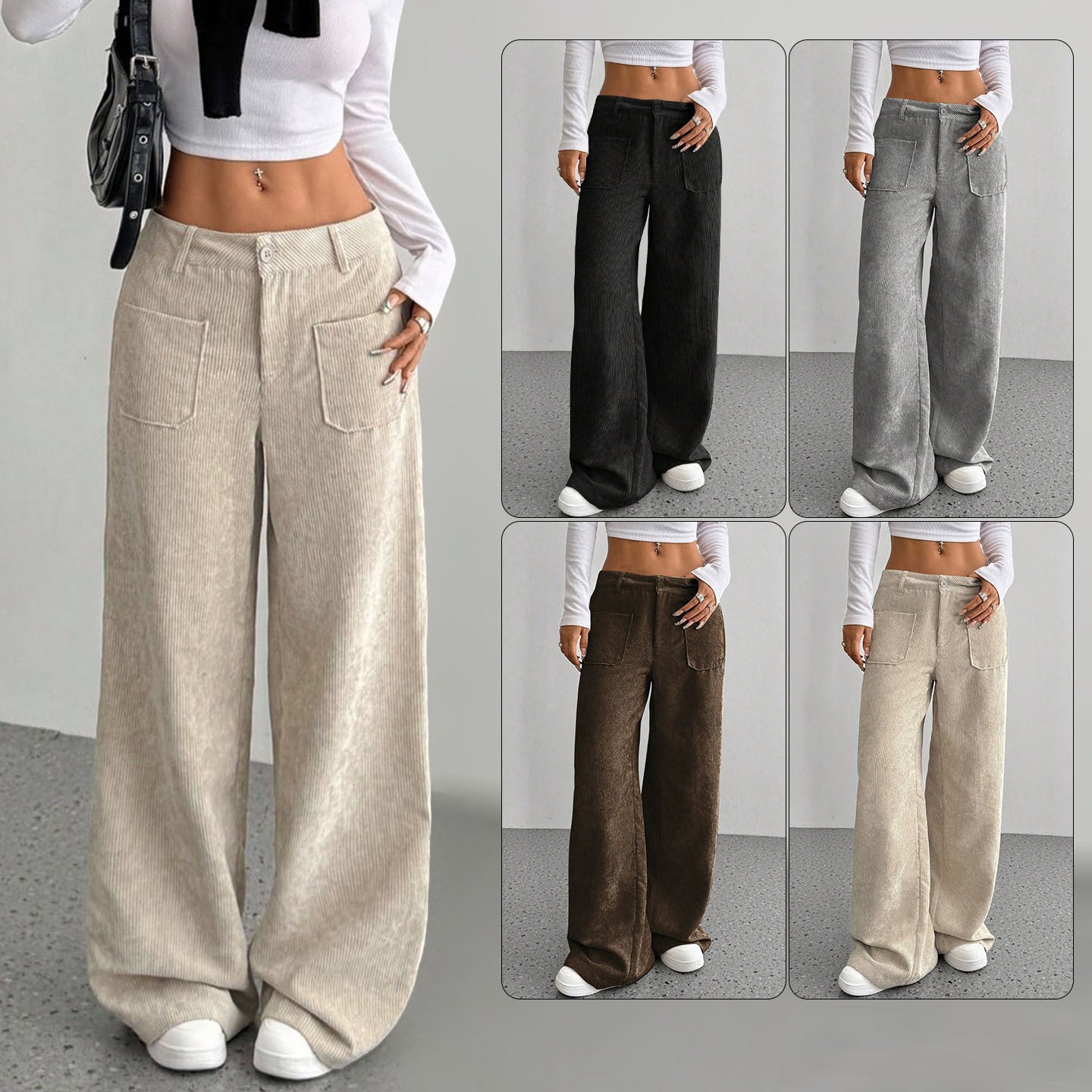 Séverine Alcott | Corduroy Wide-Leg Trousers For Women