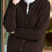 Amara Delfino | Textured Button-Front Cardigan For Women
