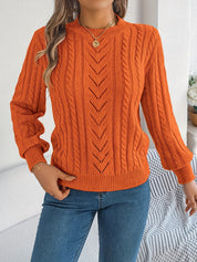 Camilla Winterbourne | Cable-Knit Textured Sweater For Women