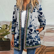 Beatrice Anselmi | Bohemian Print Long-Sleeve Cardigan Jacket For Women