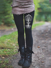 Selene Vasari | Cat Print Leggings For Women