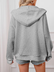 Cecilia Montrose | Textured Zip-Up Hooded Jacket For Women