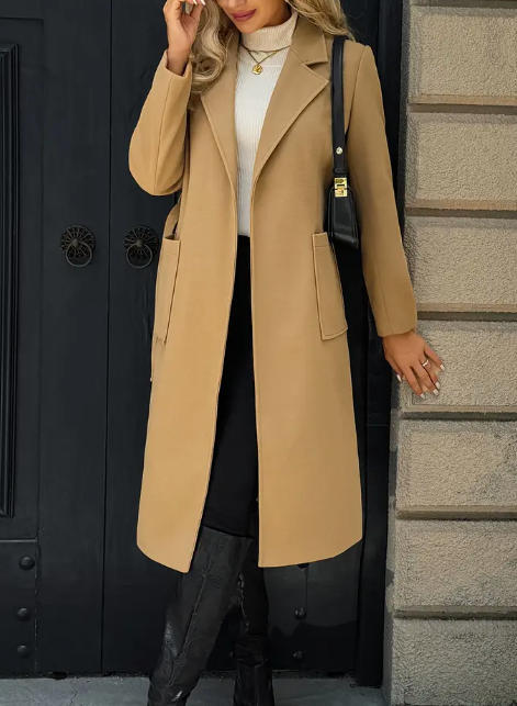 Nadine Cavallo | Belted Wool Trench Coat For Women