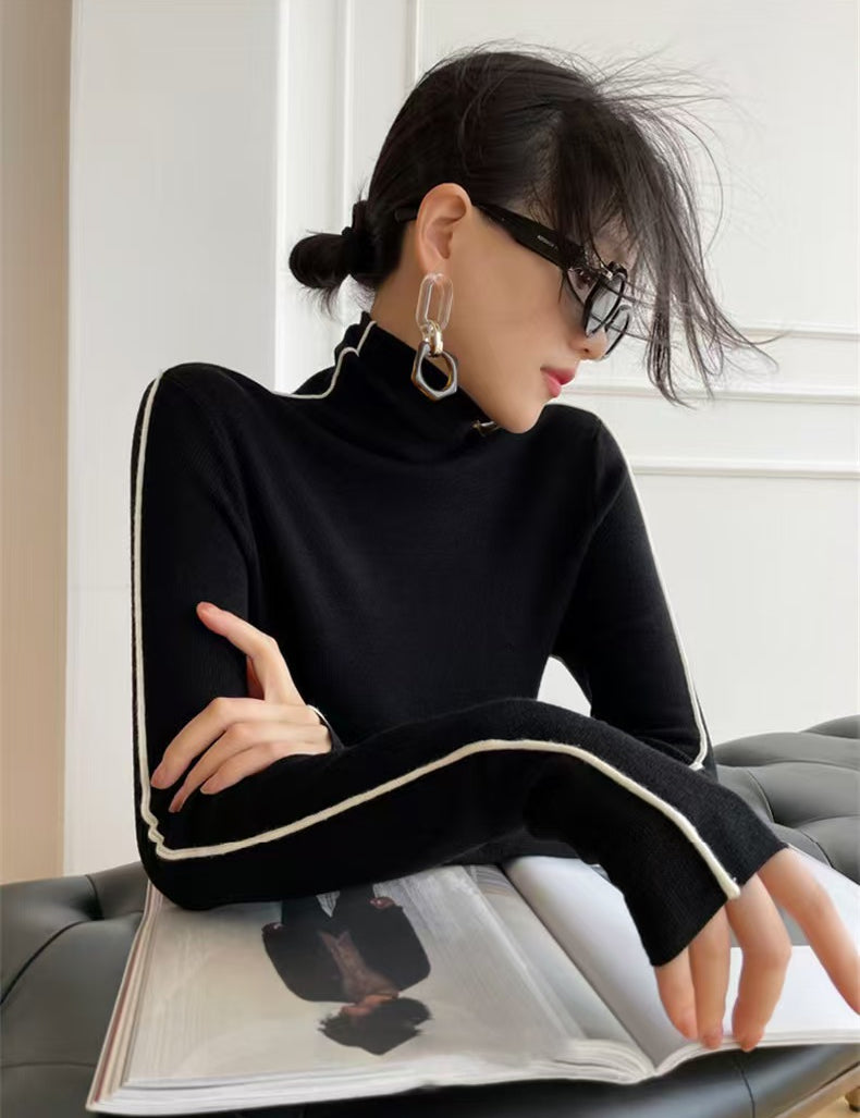 Manon Ricard | French High-Neck Knit Sweater For Women