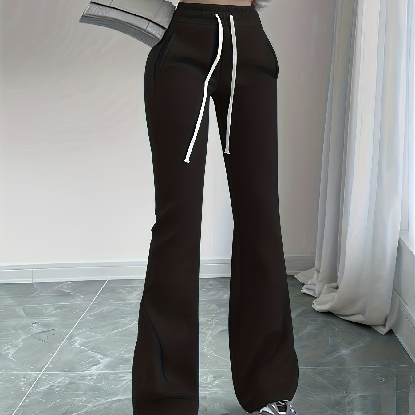 Mireille Auclair | High-Waist Flared Lounge Pants For Women