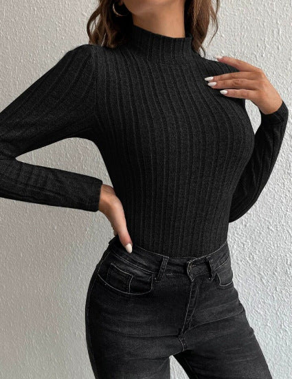 Anaelle Sorbier | Ribbed Half Turtleneck Sweater For Women