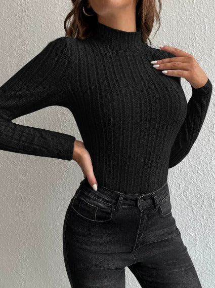Anaelle Sorbier | Ribbed Half Turtleneck Sweater For Women