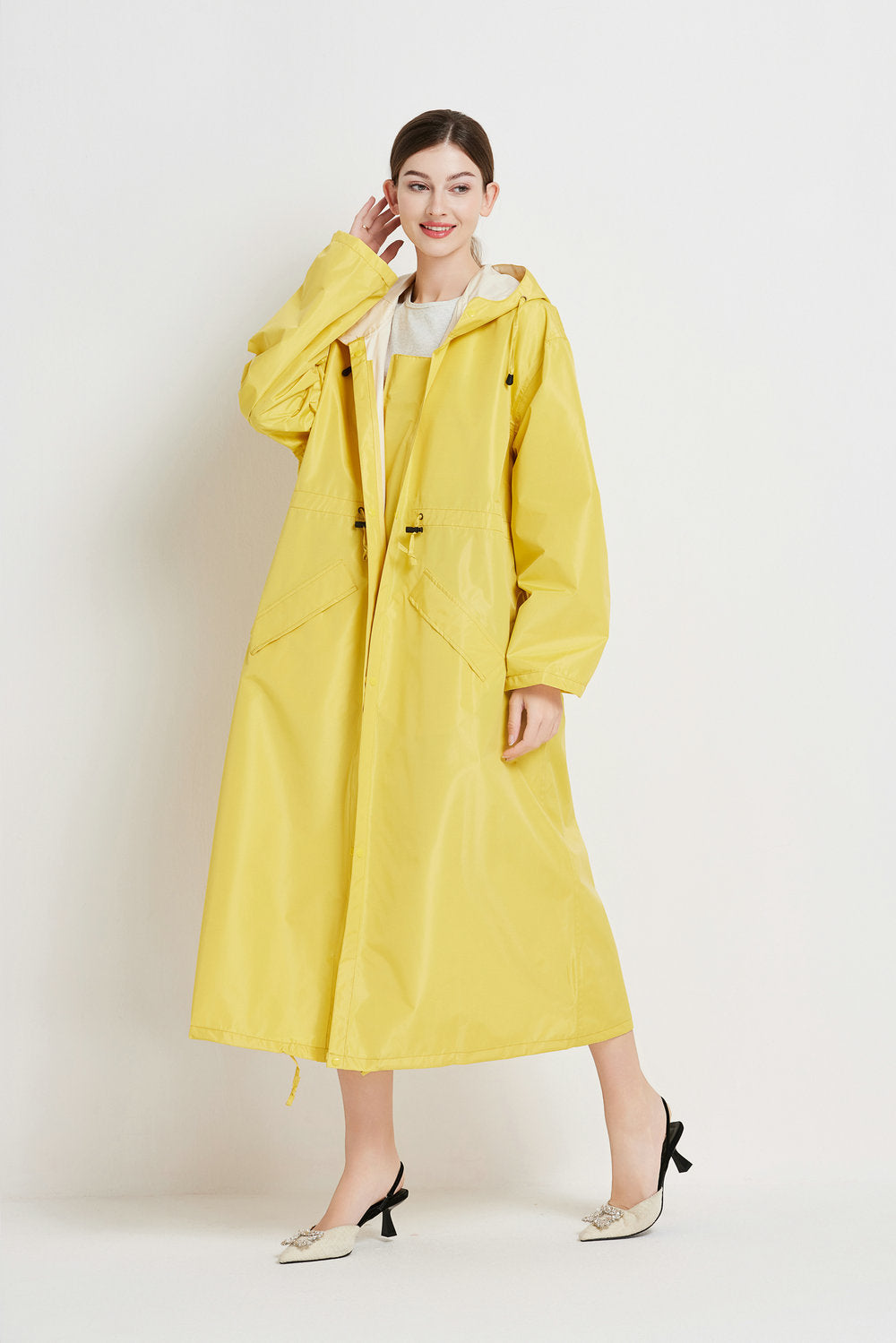 Eloise Marchmont | Women's Hooded Raincoat Trench Coat