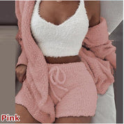 Rosette Linford | 3-Piece Fluffy Loungewear Set For Women