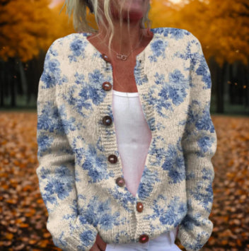 Margherita Solano | Striped Color-Block Knit Cardigan For Women