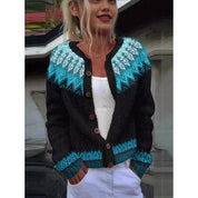 Margherita Solano | Striped Color-Block Knit Cardigan For Women