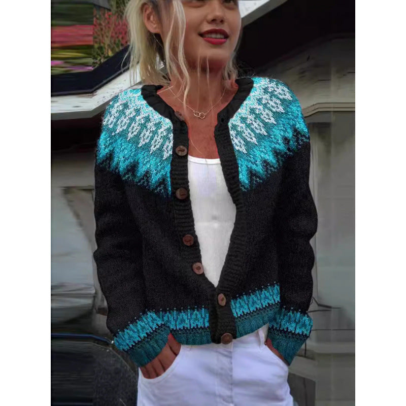 Margherita Solano | Striped Color-Block Knit Cardigan For Women